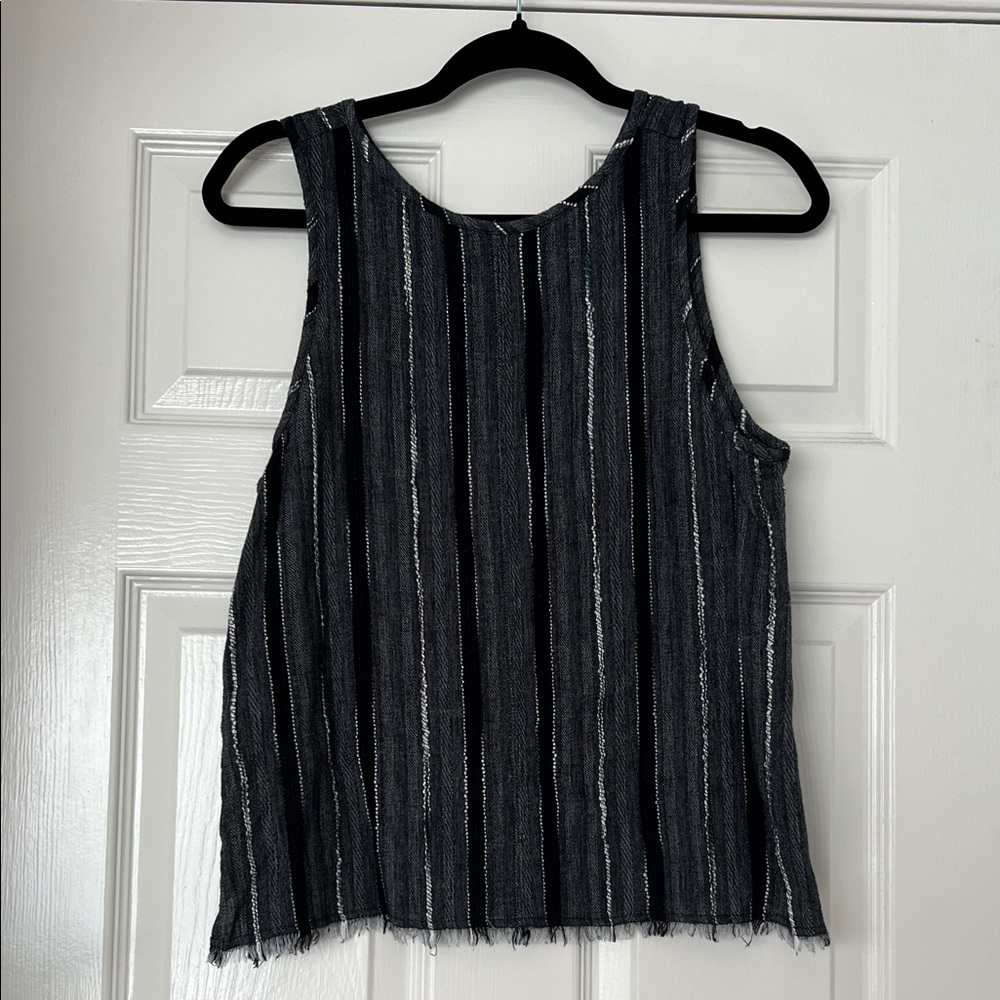 Susina Striped Blouse with Texture